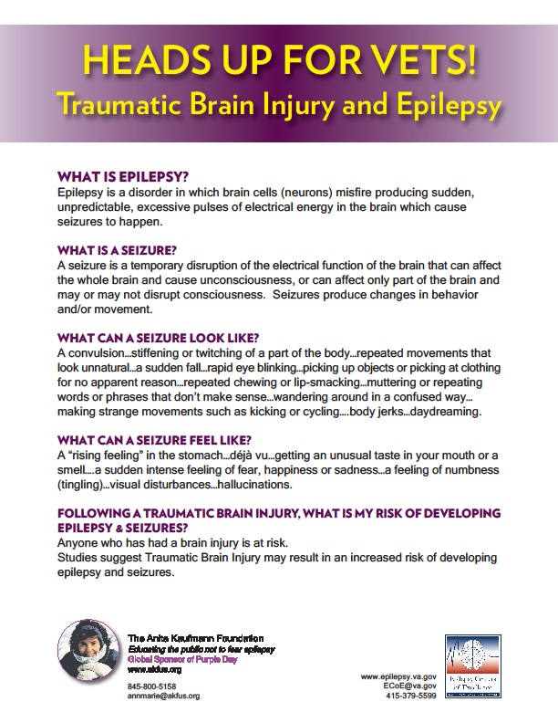 Epilepsy poster (text on web page)